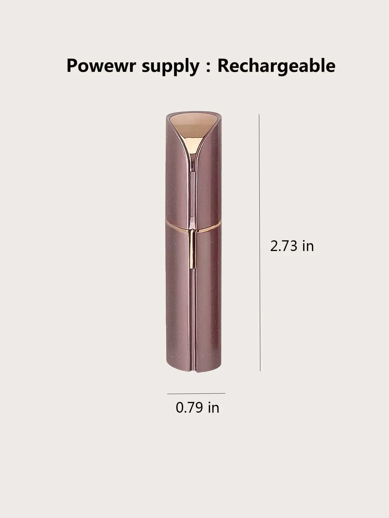 1pc Lipstick Shaped Electric Hair Remover