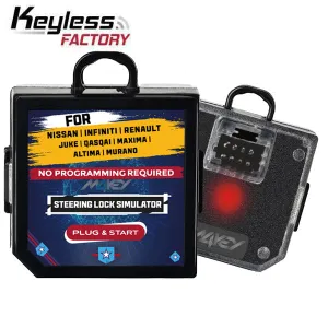 2007-2011 Nissan Infiniti Juke Qashqai Maxima Altima Murano - Steering Column Lock Emulator - Plug and Play