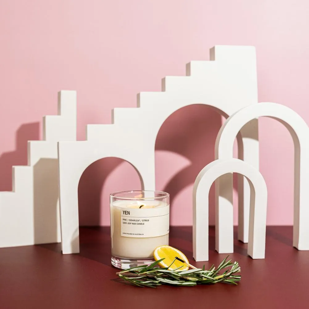 4 Piece Geometric Foam Styling Prop Set for Photography (White) (DEMO STOCK)