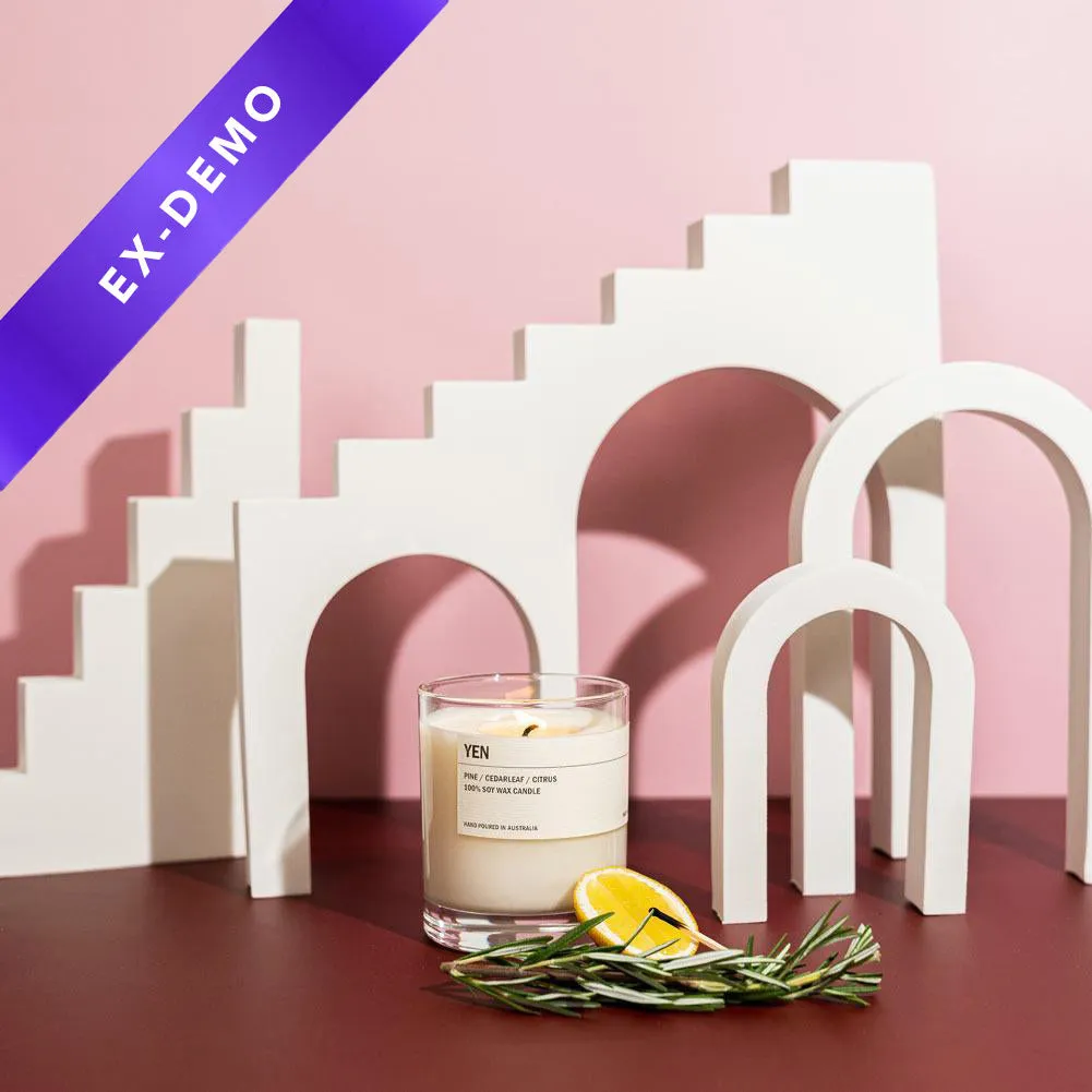 4 Piece Geometric Foam Styling Prop Set for Photography (White) (DEMO STOCK)