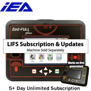 5  Day Unlimited LIFS Subscription for IEA Zed Full - ( machine sold separately )