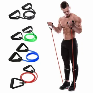 5 Level Resistance Bands with Handles for Home Workouts