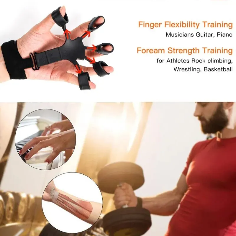 6 Resistant Levels Physical Tools Hand Strengthener Finger Gripper for Patient