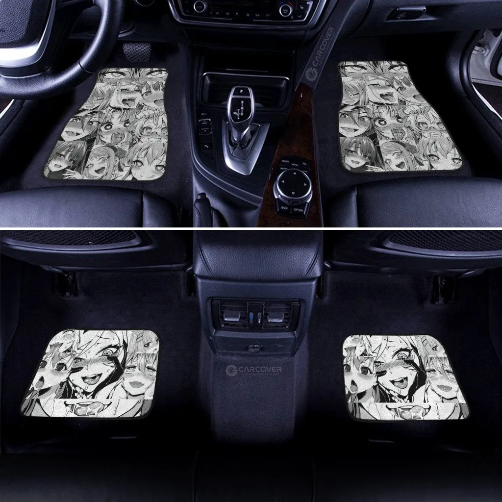 Ahegao Car Floor Mats Custom Manga Style Car Accessories