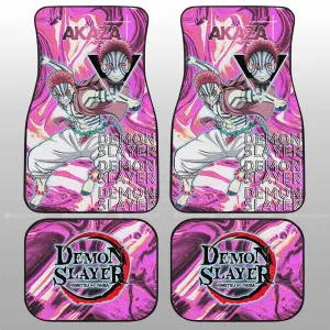 Akaza Car Floor Mats Custom Demon Slayer Anime Car Accessories
