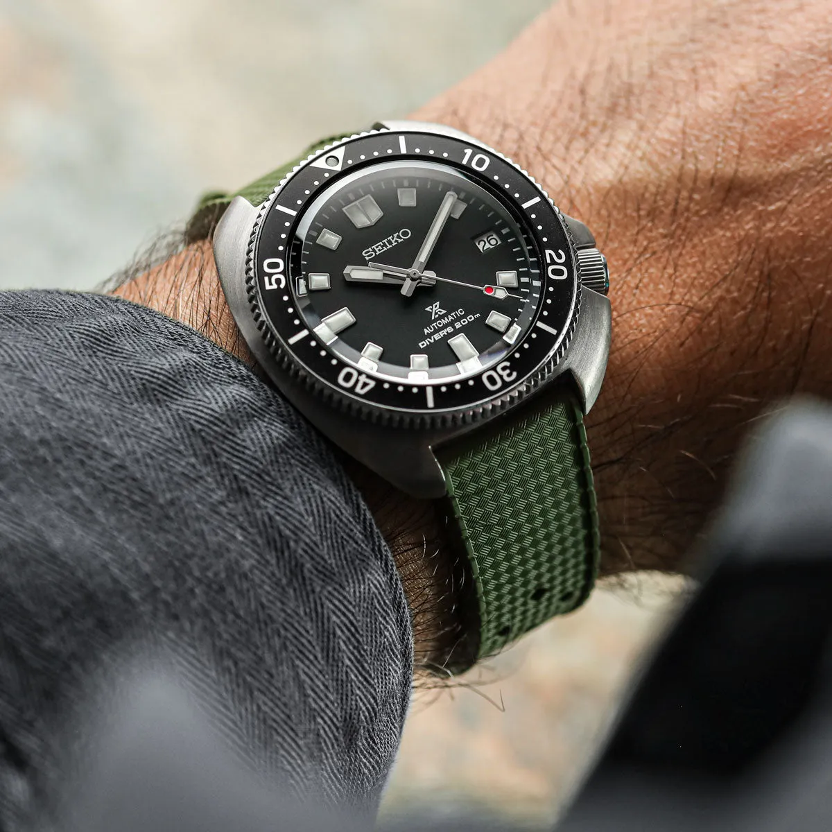AquaTropic Rubber Watch Strap (MKII) - Capri Sea