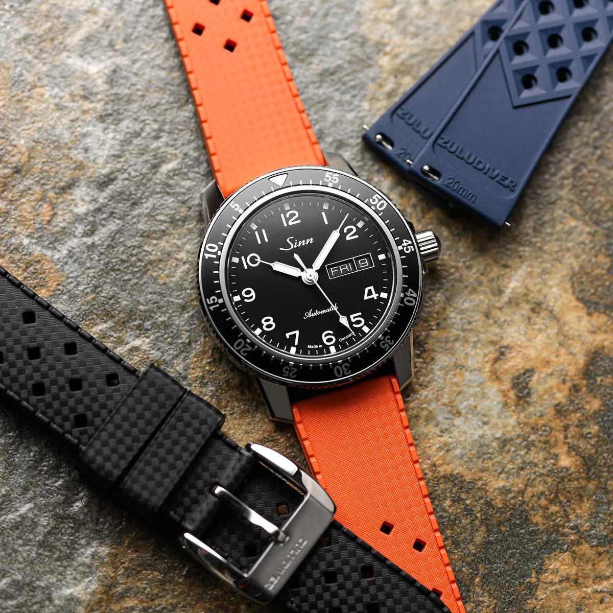 AquaTropic Rubber Watch Strap (MKII) - Capri Sea