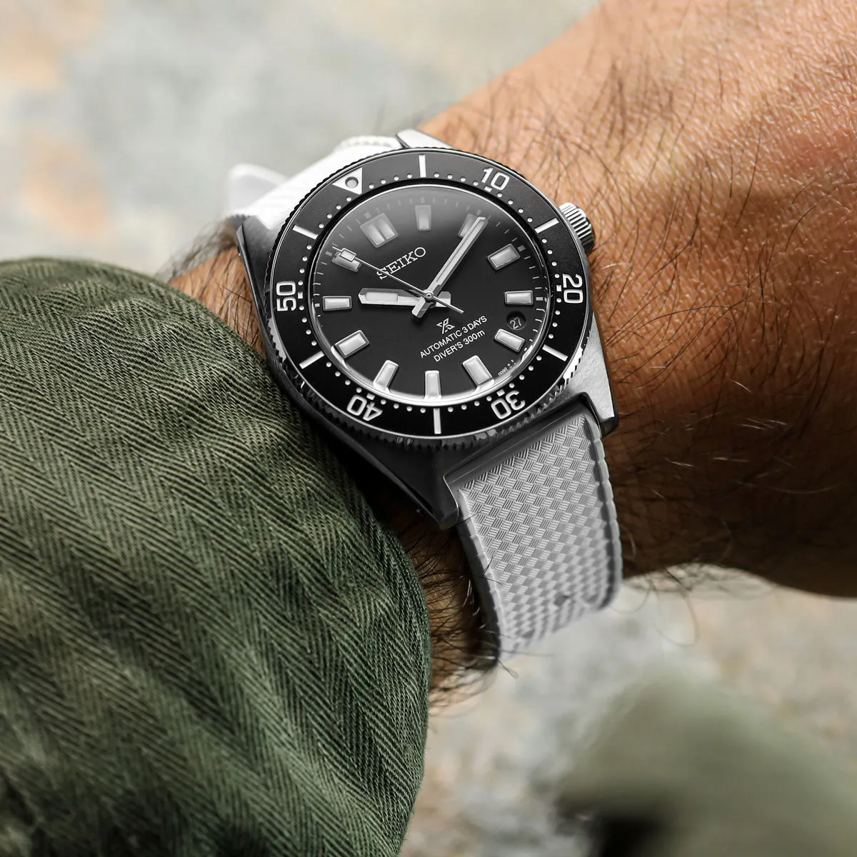 AquaTropic Rubber Watch Strap (MKII) - Capri Sea