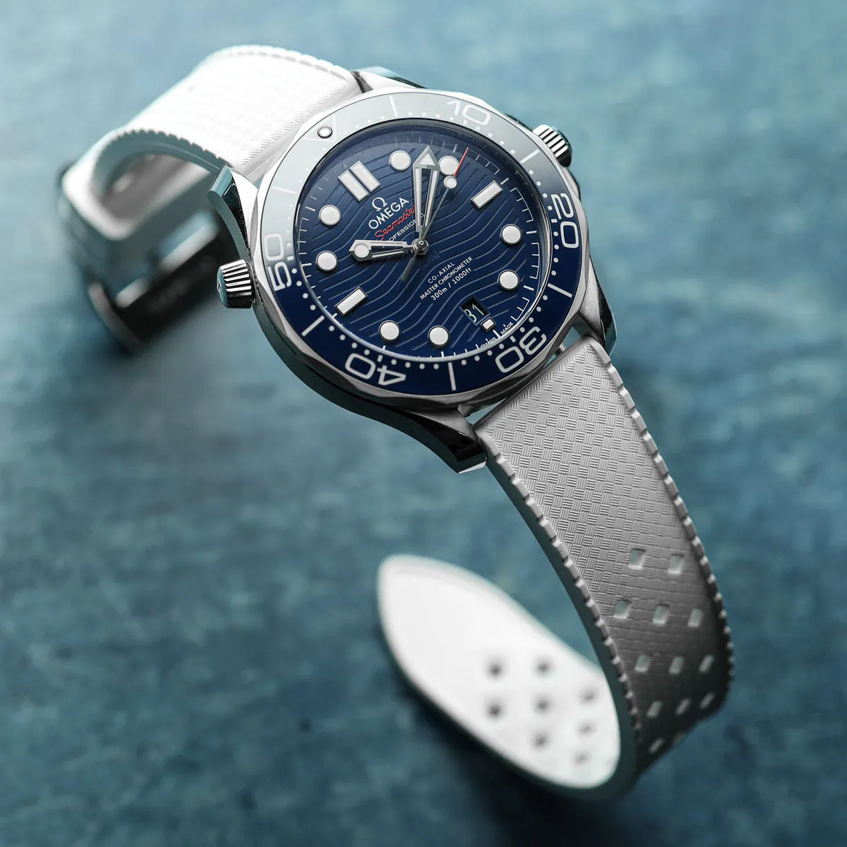 AquaTropic Rubber Watch Strap (MKII) - Capri Sea