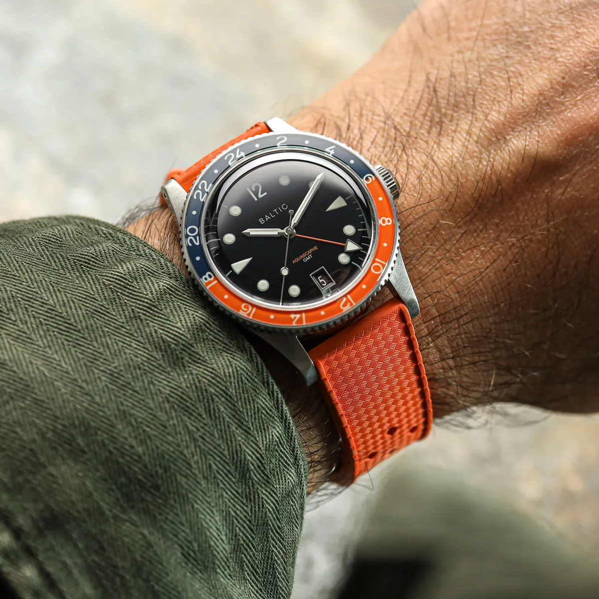 AquaTropic Rubber Watch Strap (MKII) - Capri Sea