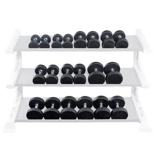 Body Solid 5 to 50 lb Rubber Round Dumbbell Set