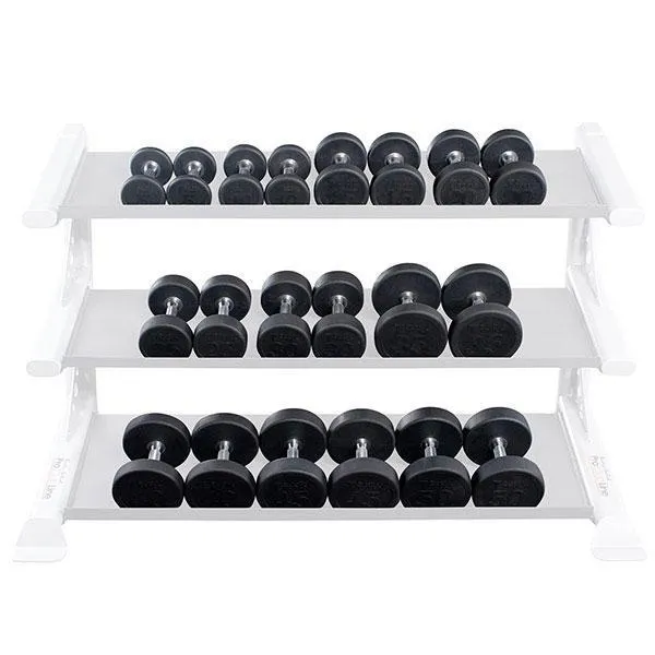 Body Solid 5 to 50 lb Rubber Round Dumbbell Set