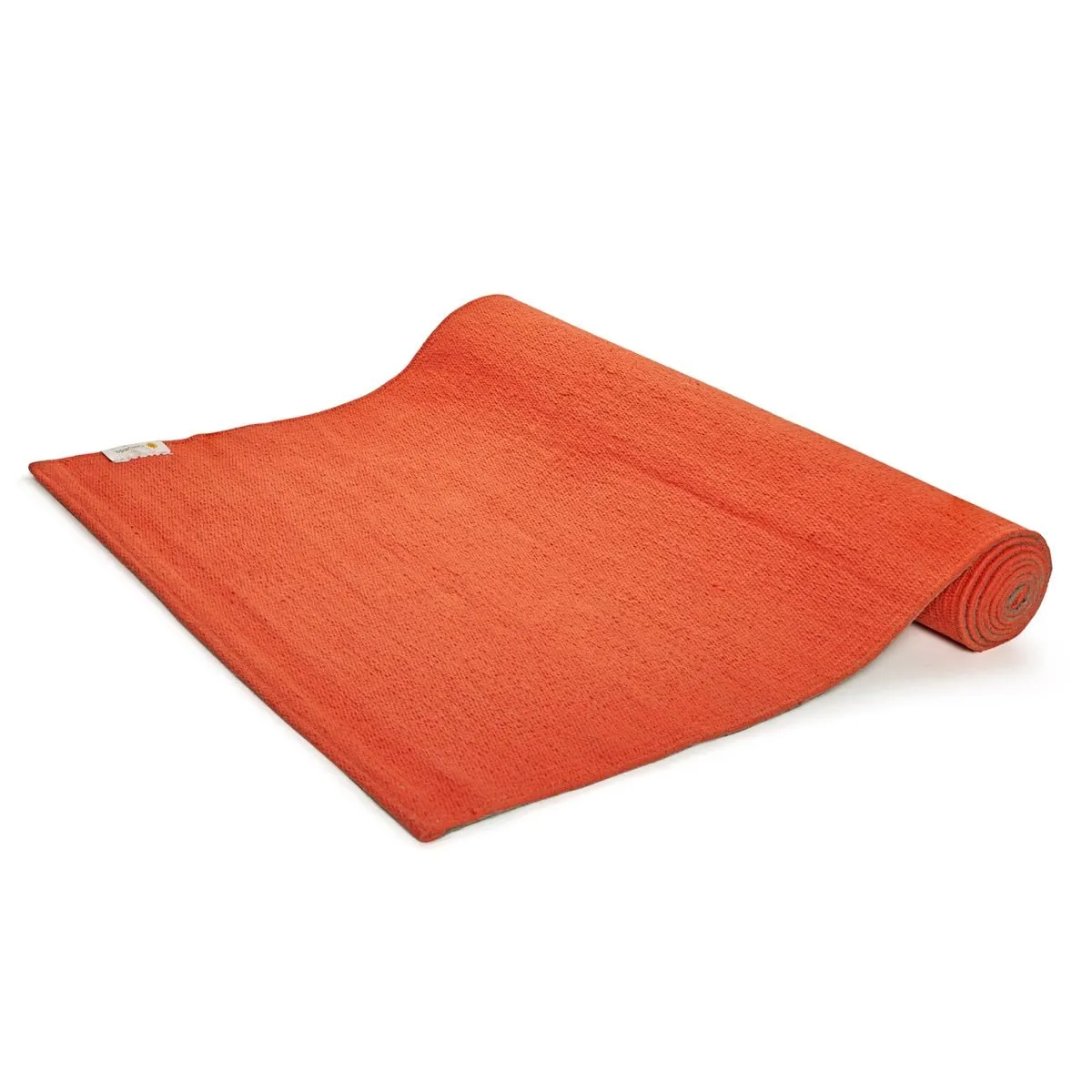 Cotton Yoga Mat- High Grip Orange- 24 inches