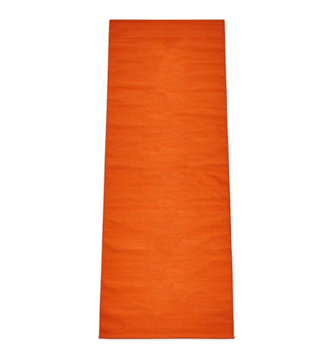 Cotton Yoga Mat- Moderate Grip Orange-27 inches