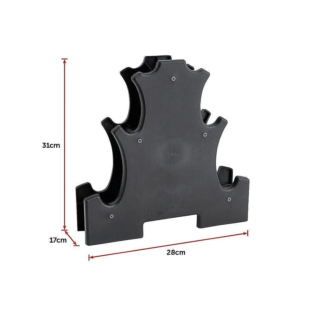 Dummbell Set 6 Piece - Includes Rack