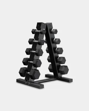 Epic Fitness 150-Pound Dumbbell Set with A-Frame Rack