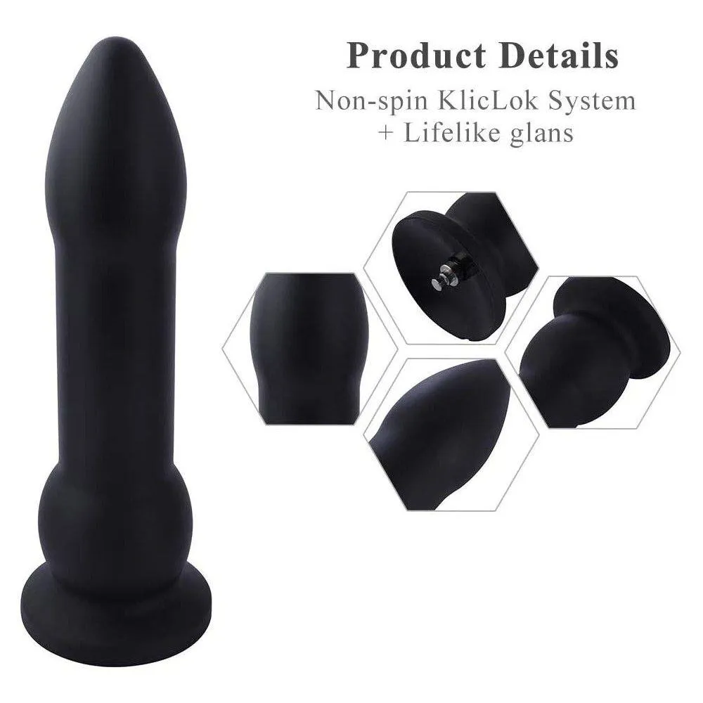 Hismith - 10.43in Silicone Black Bullet (KlicLok)