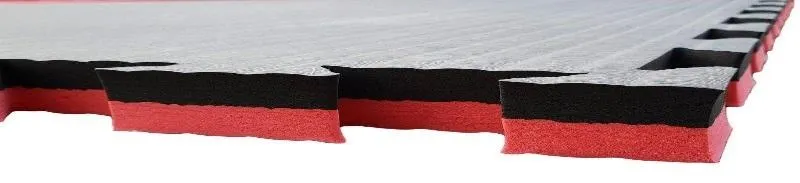 Interlocking Jigsaw Mats 2cm Black / Red (Sale)