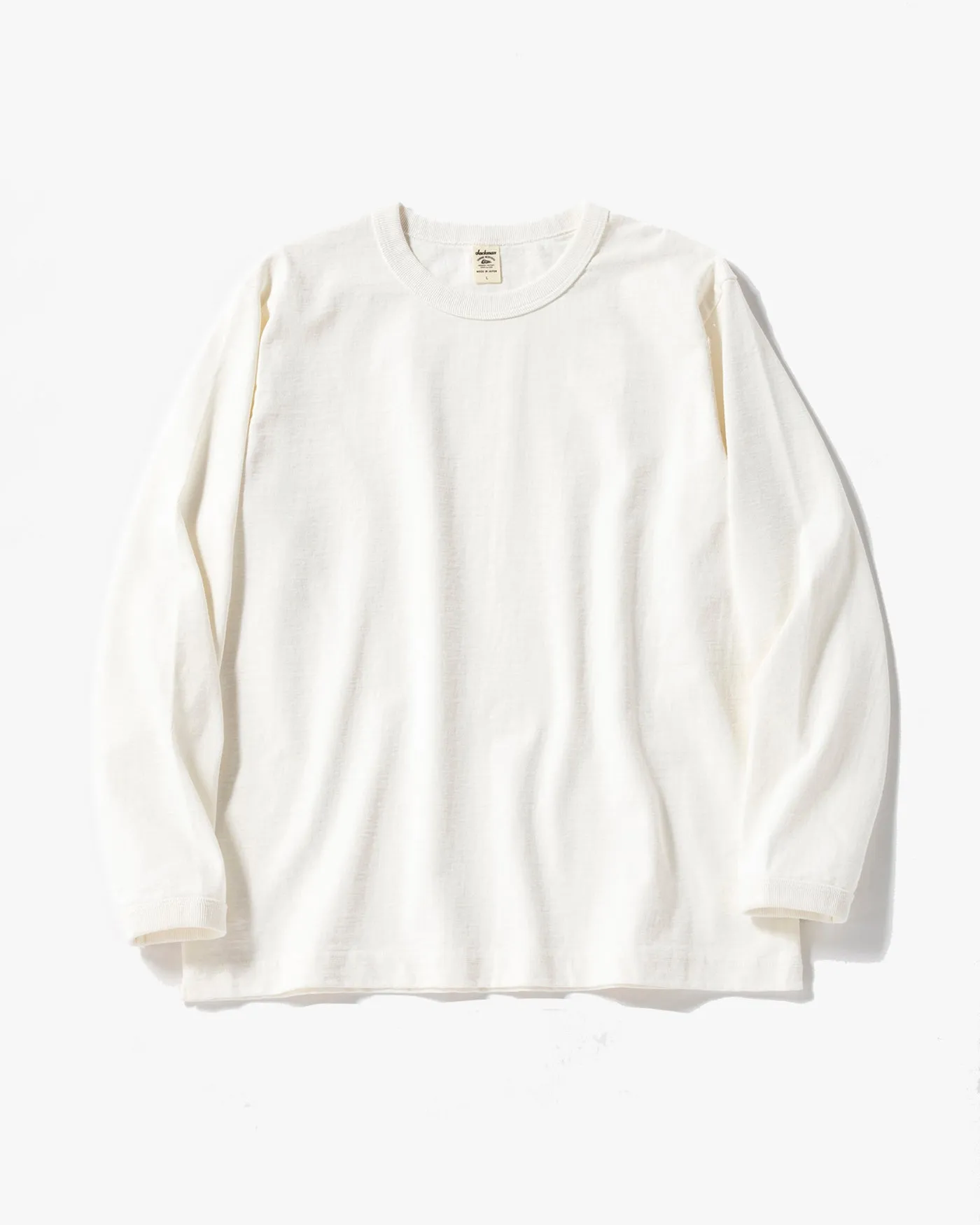 Jackman Dotsume L/S Tee - Off White