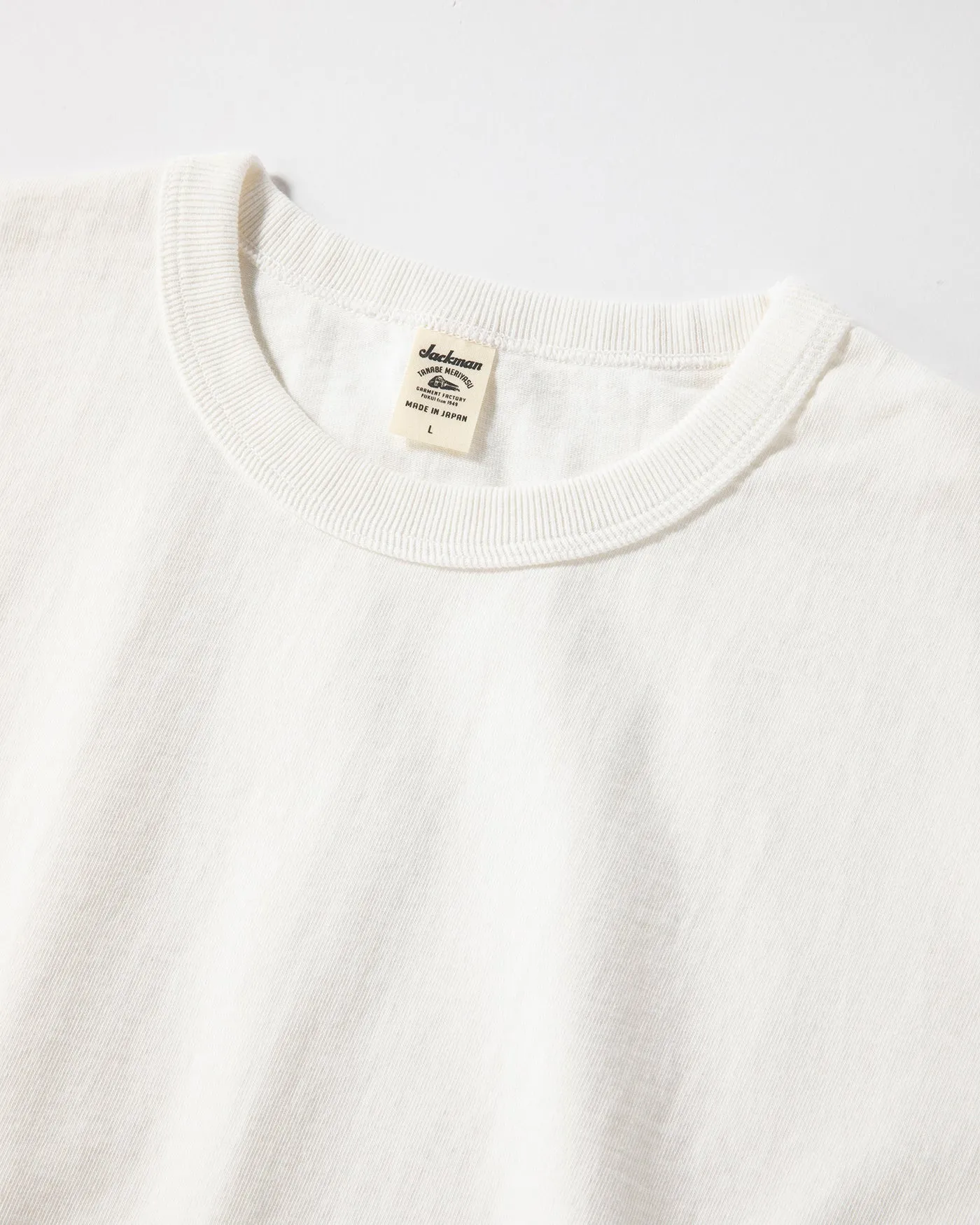 Jackman Dotsume L/S Tee - Off White