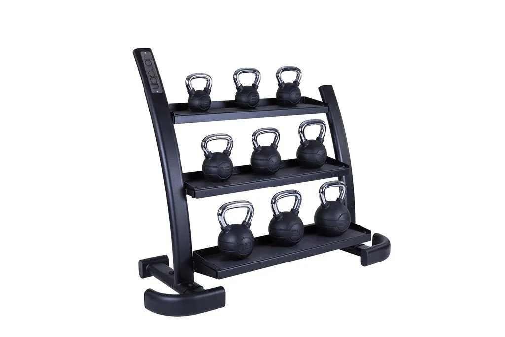 Kettlebell Rack Empty (3 tier) - Grey or Black