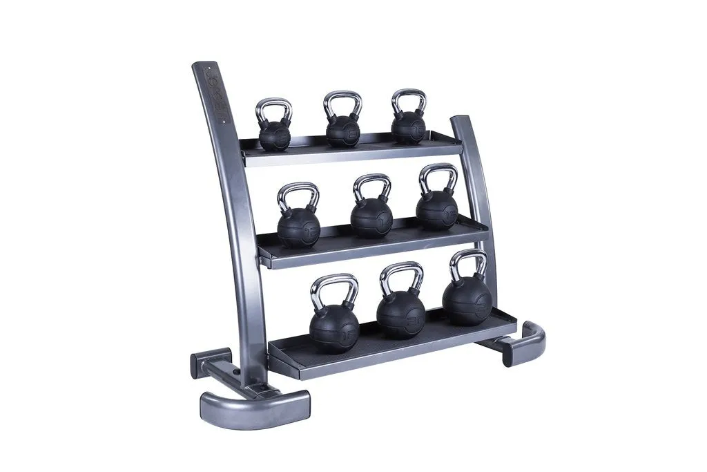 Kettlebell Rack Empty (3 tier) - Grey or Black
