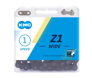 KMC Z1 Wide EPT Anti Rust Chain Single Speed 112 Links