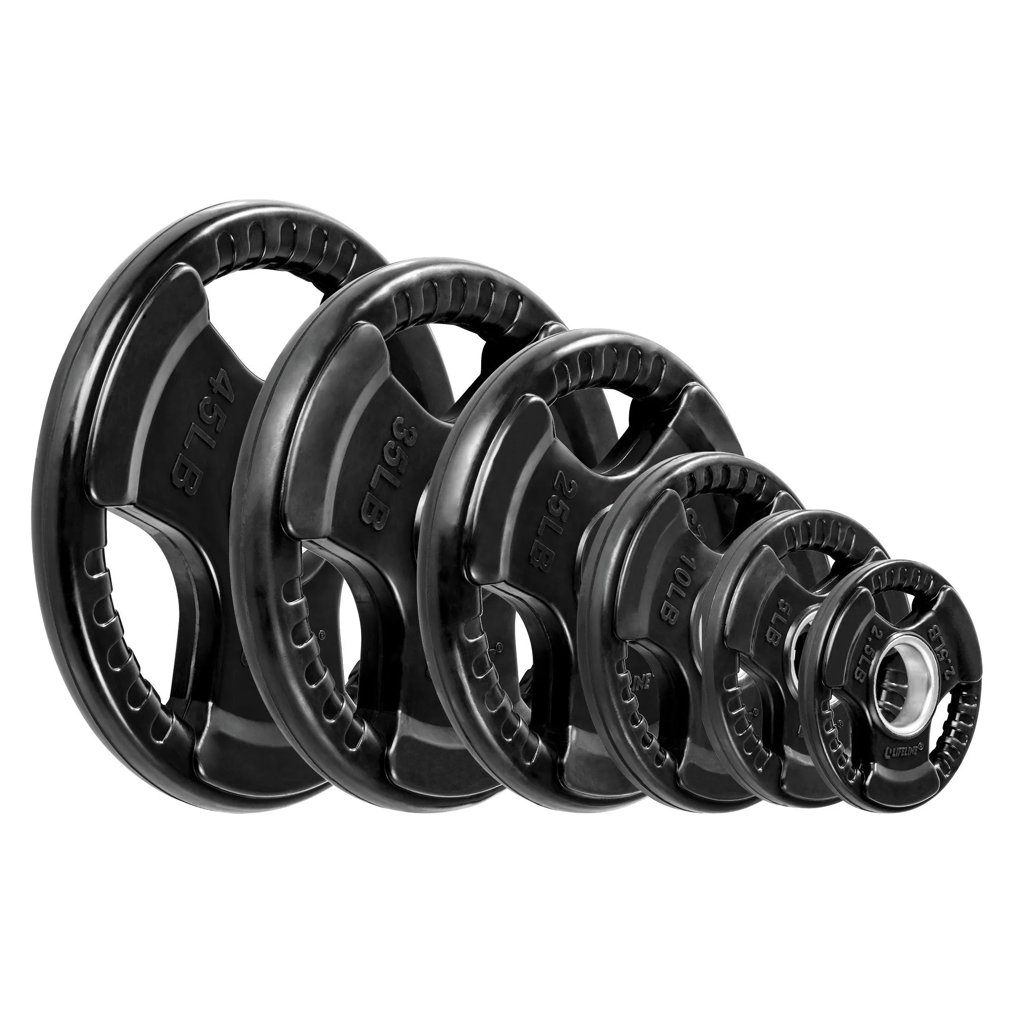 Lifeline Olympic Bumper Plate Set with Bar