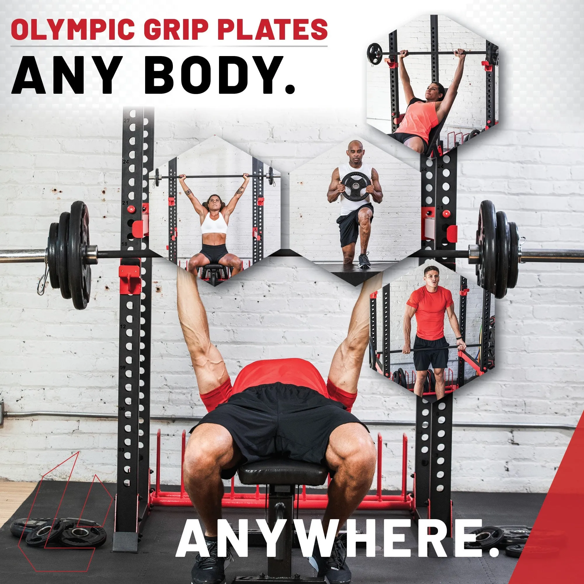 Lifeline Olympic Bumper Plate Set with Bar