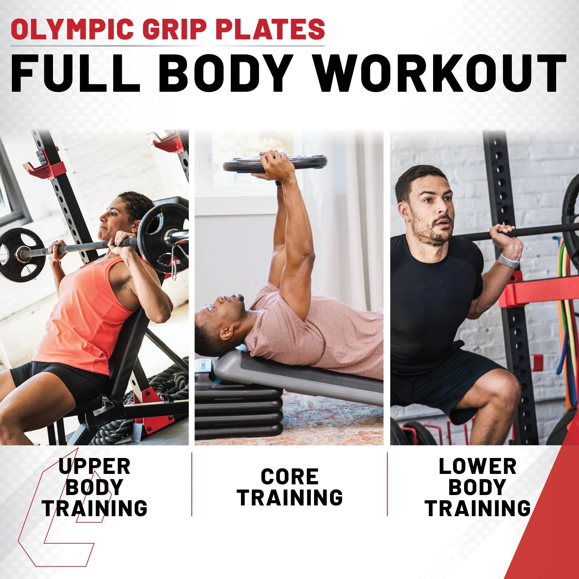 Lifeline Olympic Bumper Plate Set with Bar