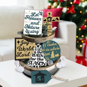 modern Easter Savings Clearance! PRETXORVE Easter Tiered Tray Decorations Set, Spring Tiered Tray Decorations Set, Wooden Easter Tiered Tray Decor, Sign Tiered Tray, Easter Home Decoration Ornament Christmas Tray Decor M Christmas