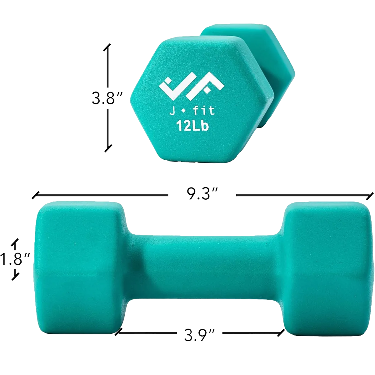 Neoprene Dumbbells - 12 lb