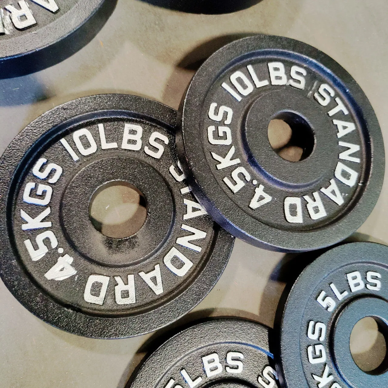 NEW Individual Cast Iron Weight Plates Olympic Weights Oldschool