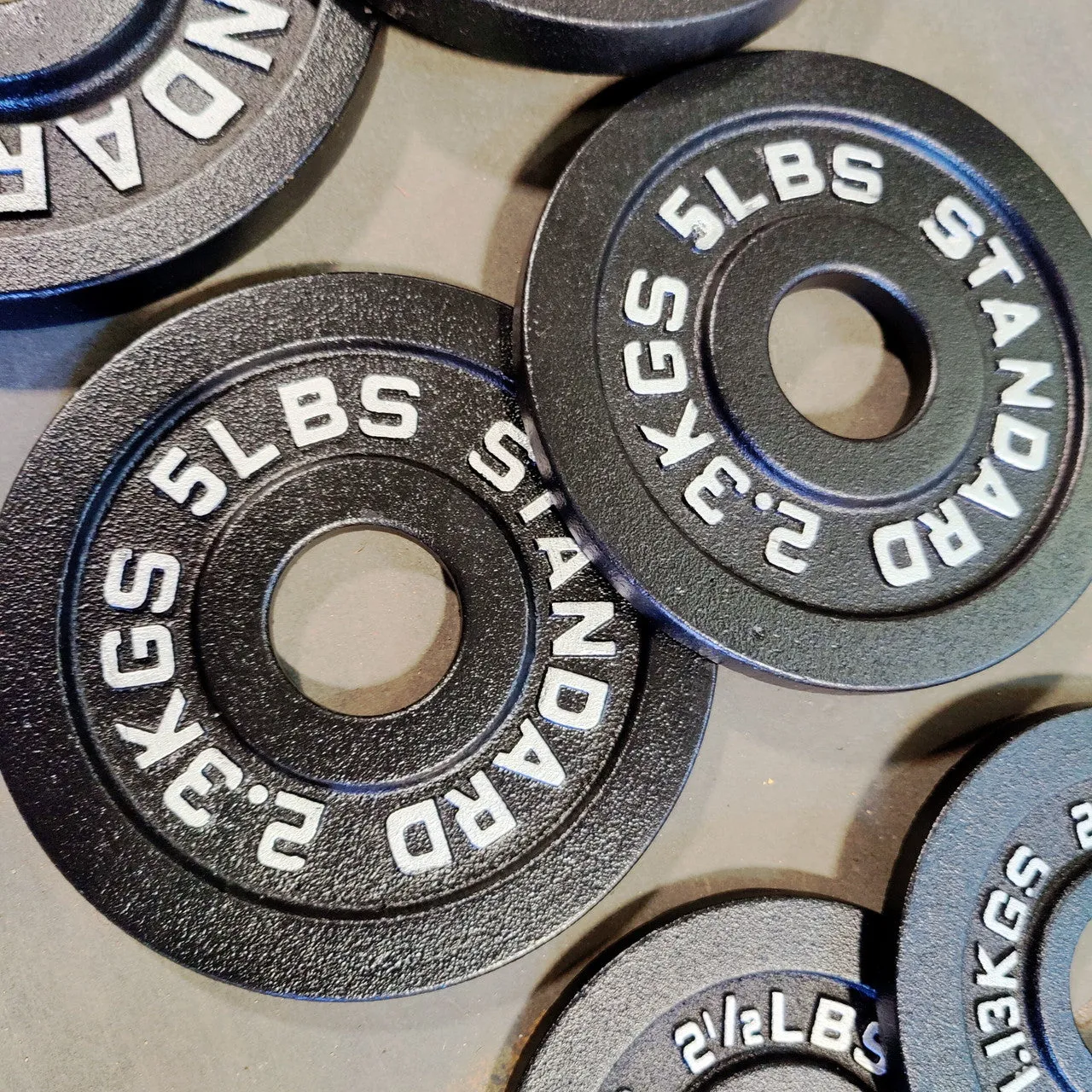 NEW Individual Cast Iron Weight Plates Olympic Weights Oldschool