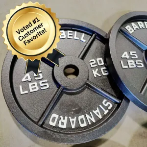 NEW Individual Cast Iron Weight Plates Olympic Weights Oldschool