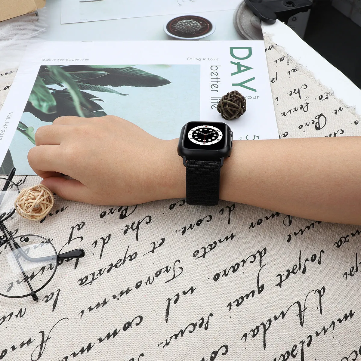 Nylon All-in-one protective case strap for iwatch W24GAWS8701