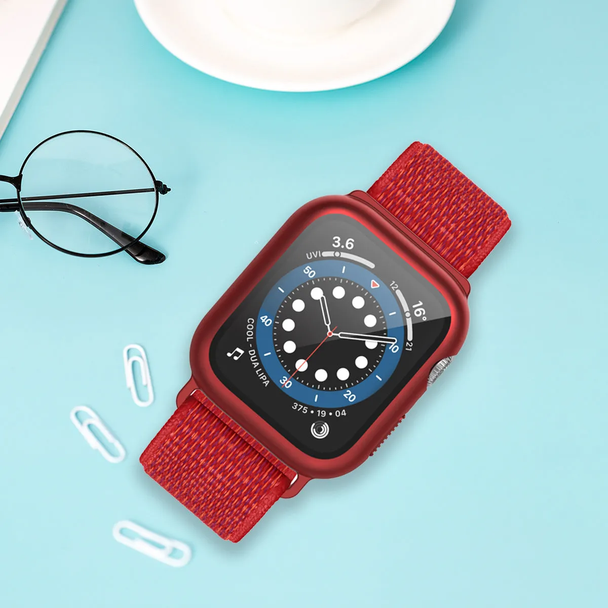 Nylon All-in-one protective case strap for iwatch W24GAWS8701