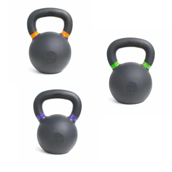 Powder Coat Kettlebell Package - 20kg 24kg & 28kg (Package Price)