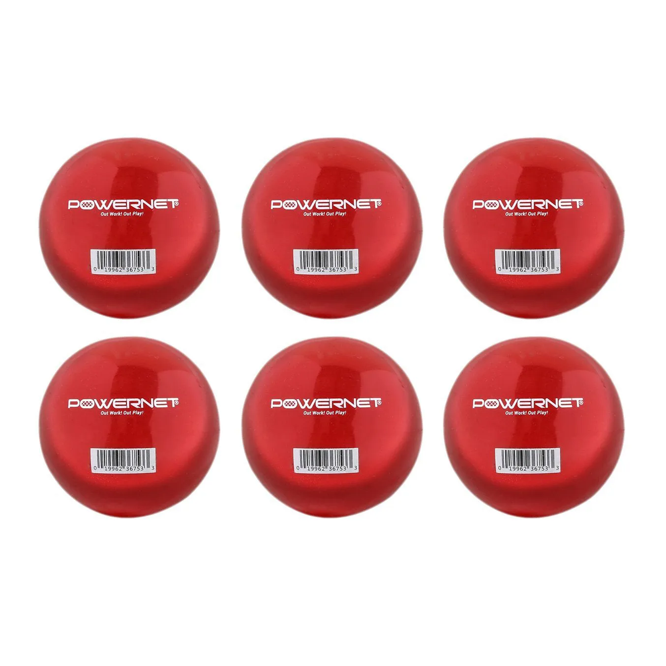 PowerNet 3.2" Weighted Hitting and Batting Training Ball (6 Pack): 1004L