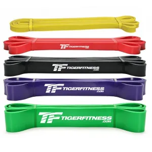 Pullup Resistance, Workout, and Exercise Bands (5 pack)