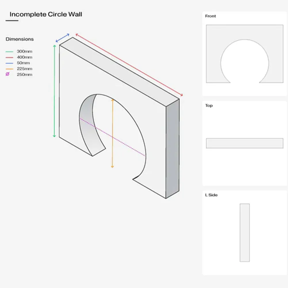 Purple Circle Arch Wall Styling Prop (DEMO STOCK)