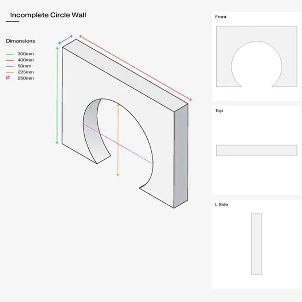 Purple Circle Arch Wall Styling Prop (DEMO STOCK)