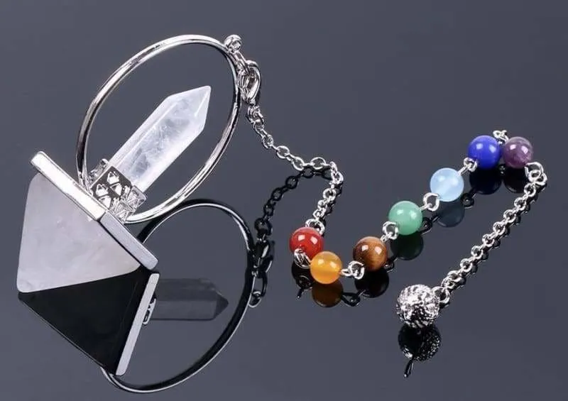 Reiki Healing Chakra Natural Stone Pendulum