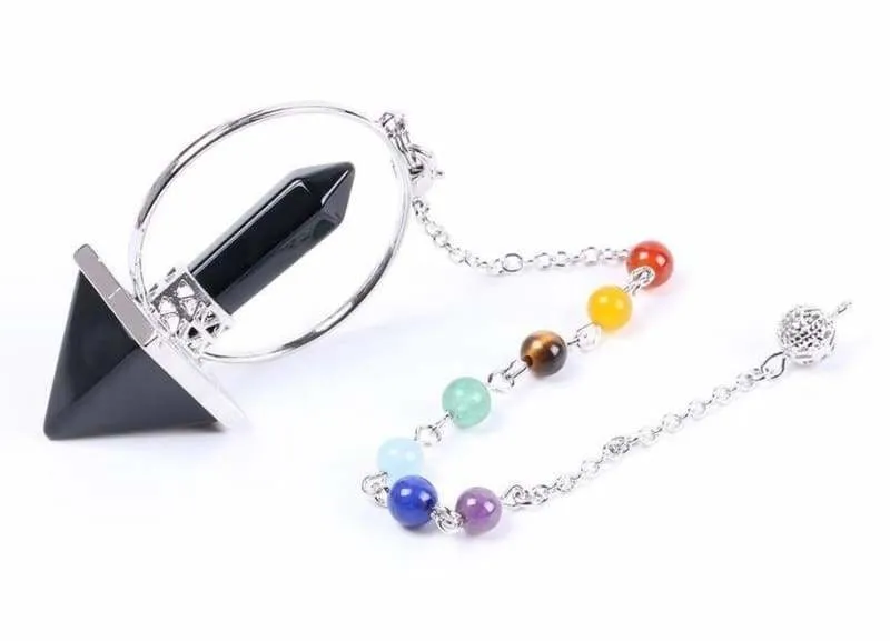 Reiki Healing Chakra Natural Stone Pendulum