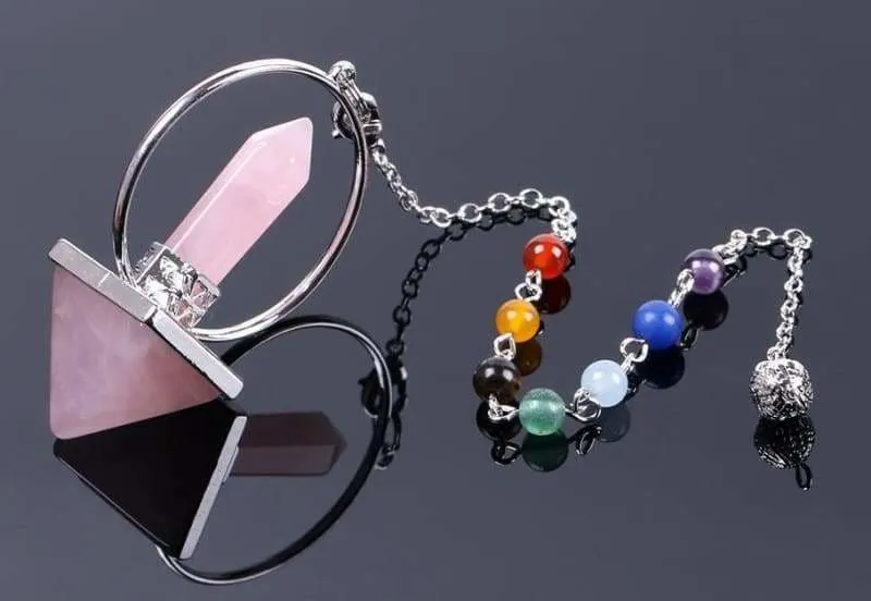 Reiki Healing Chakra Natural Stone Pendulum