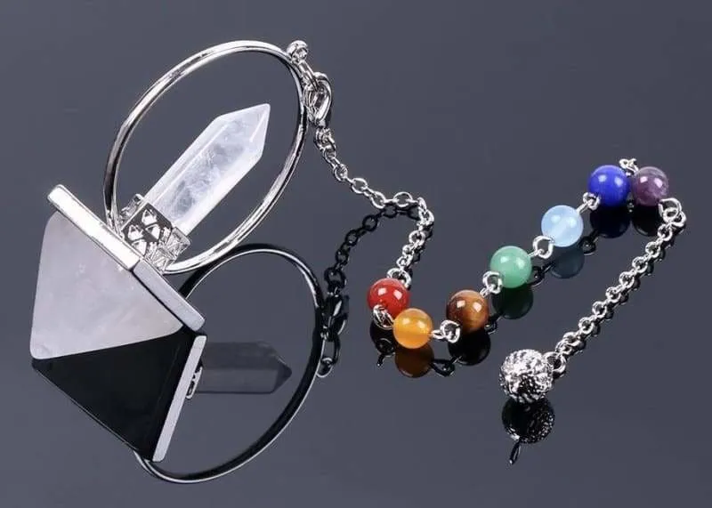 Reiki Healing Chakra Natural Stone Pendulum