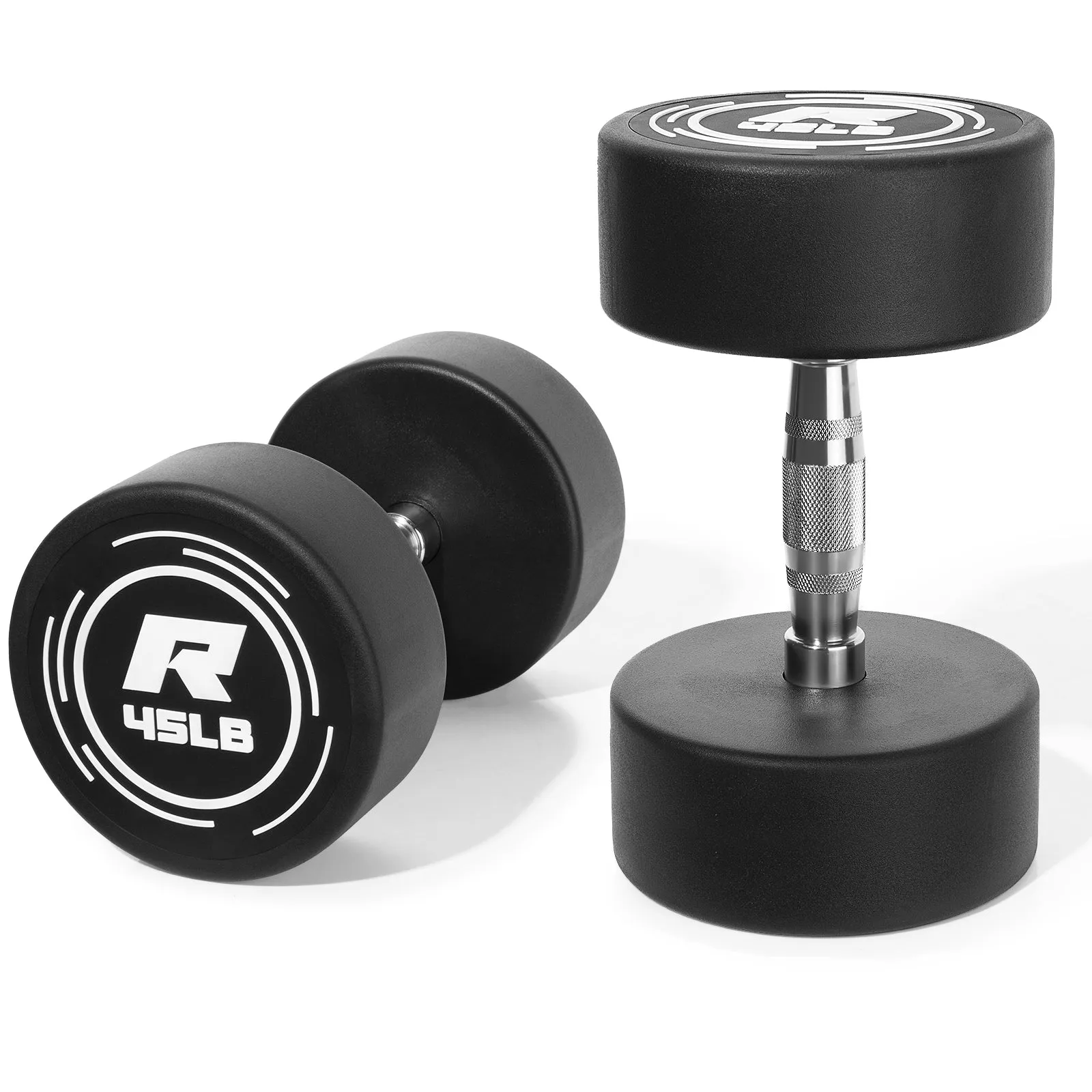 RitFit PVC-Coated Round Head Dumbbells in Pairs