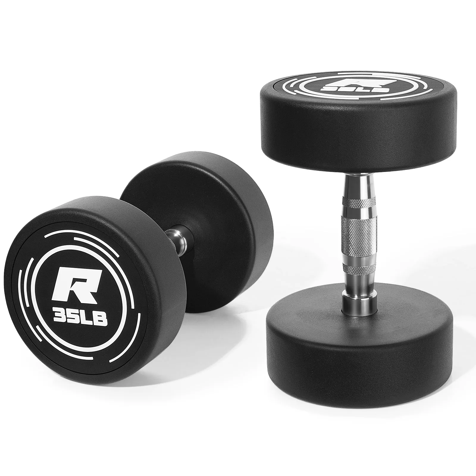 RitFit PVC-Coated Round Head Dumbbells in Pairs