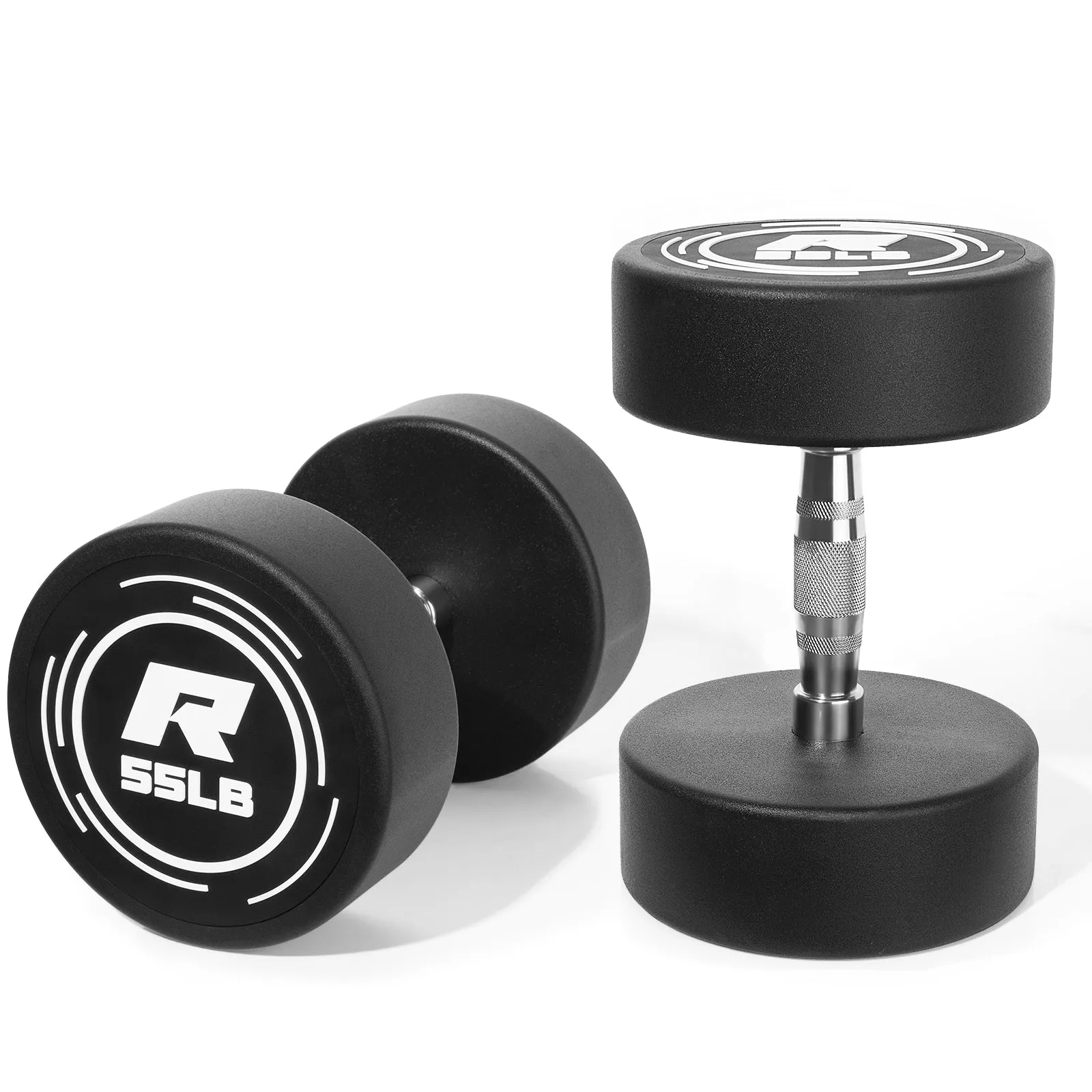 RitFit PVC-Coated Round Head Dumbbells in Pairs