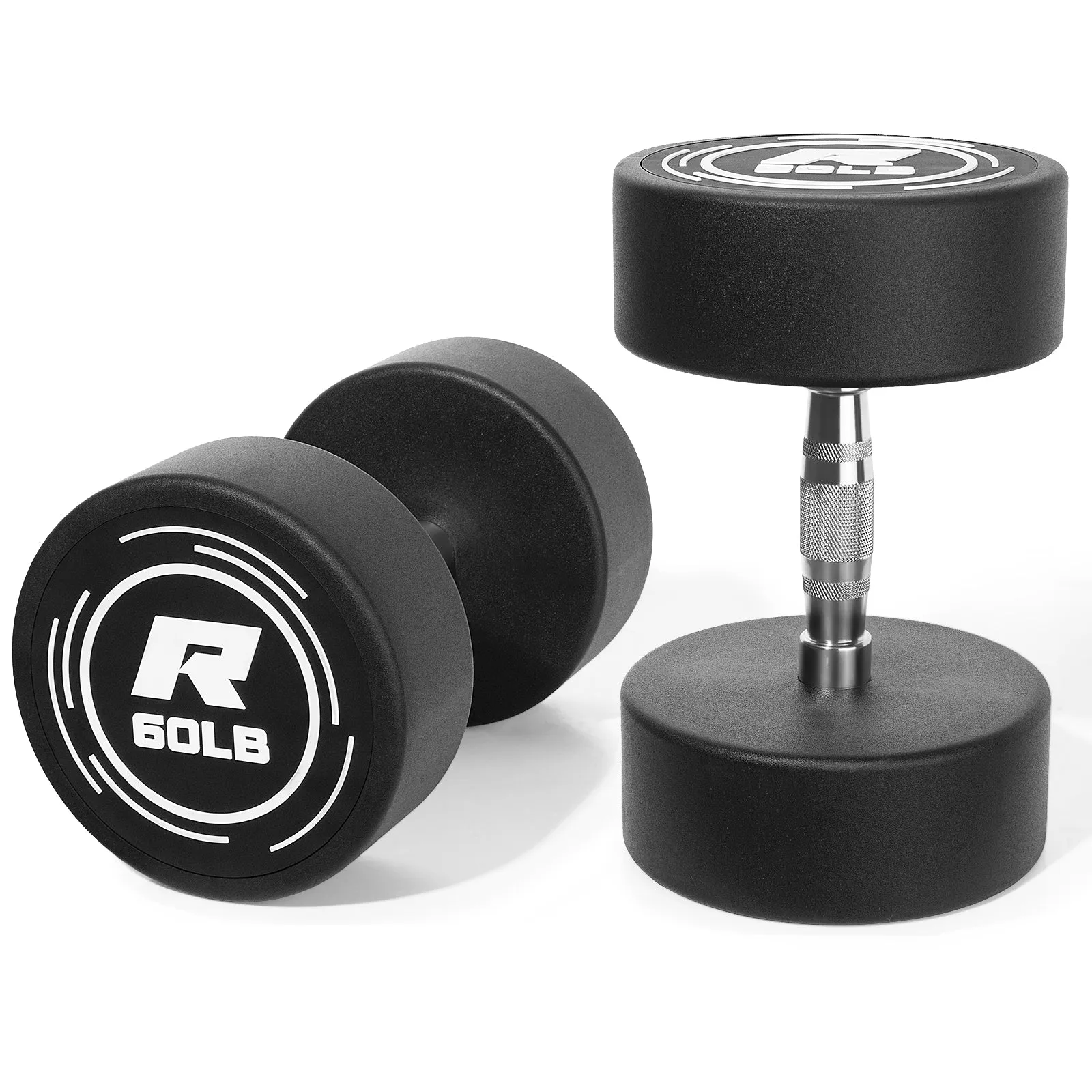 RitFit PVC-Coated Round Head Dumbbells in Pairs
